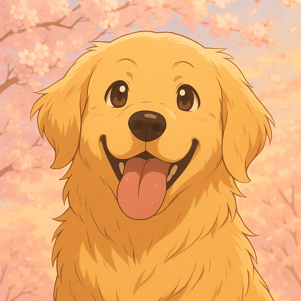 Anime pet portrait example 1