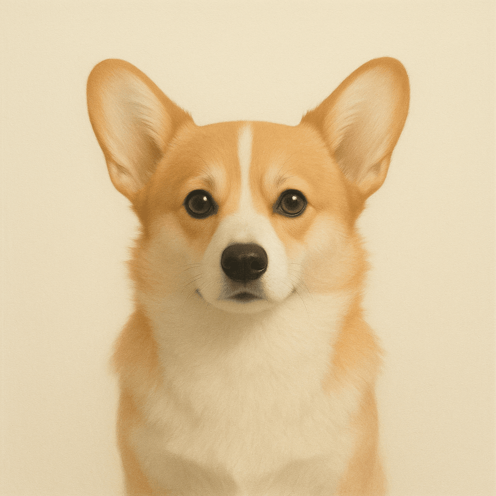 Minimalist pet portrait example 4