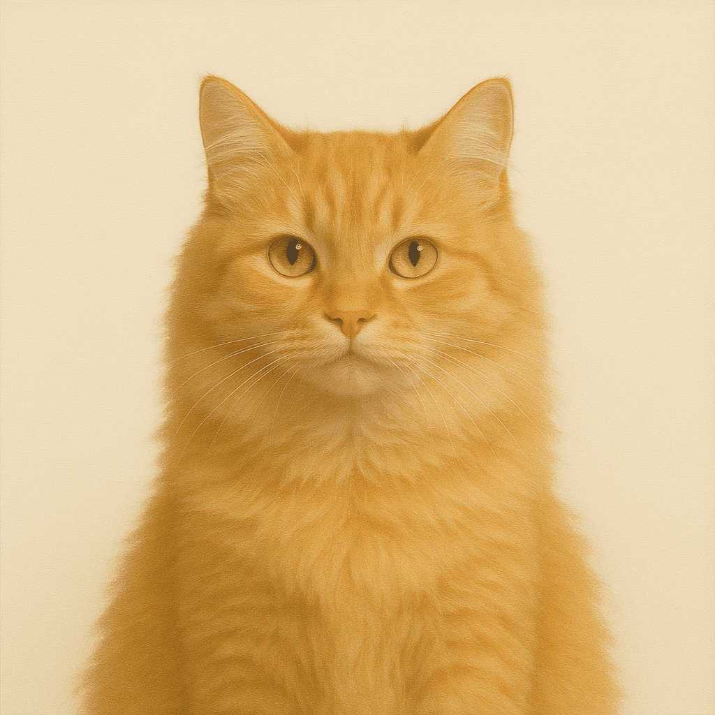 Minimalist pet portrait example 3