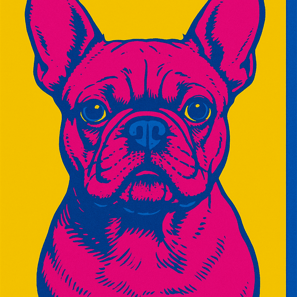 Pop Art pet portrait example 2