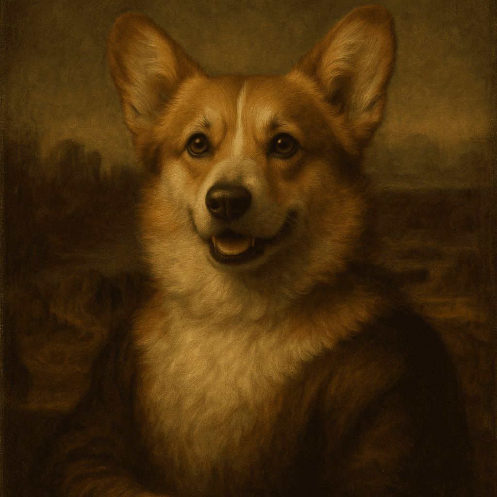 Renaissance pet portrait example 4