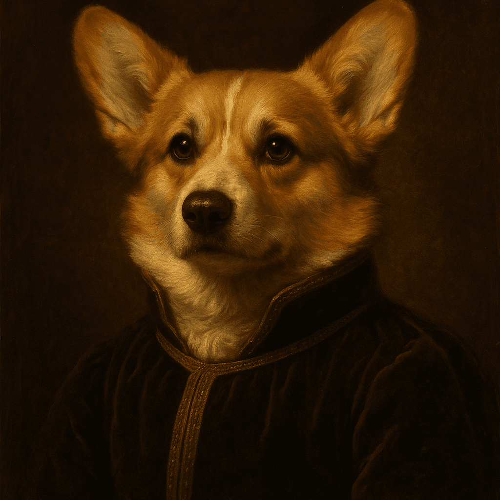 Royal Portrait pet portrait example 4