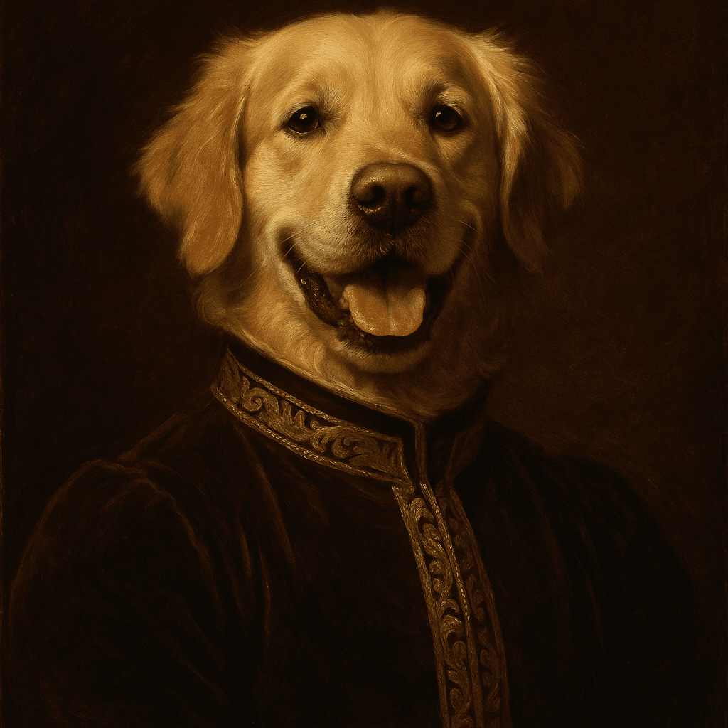 Royal Portrait pet portrait example 1