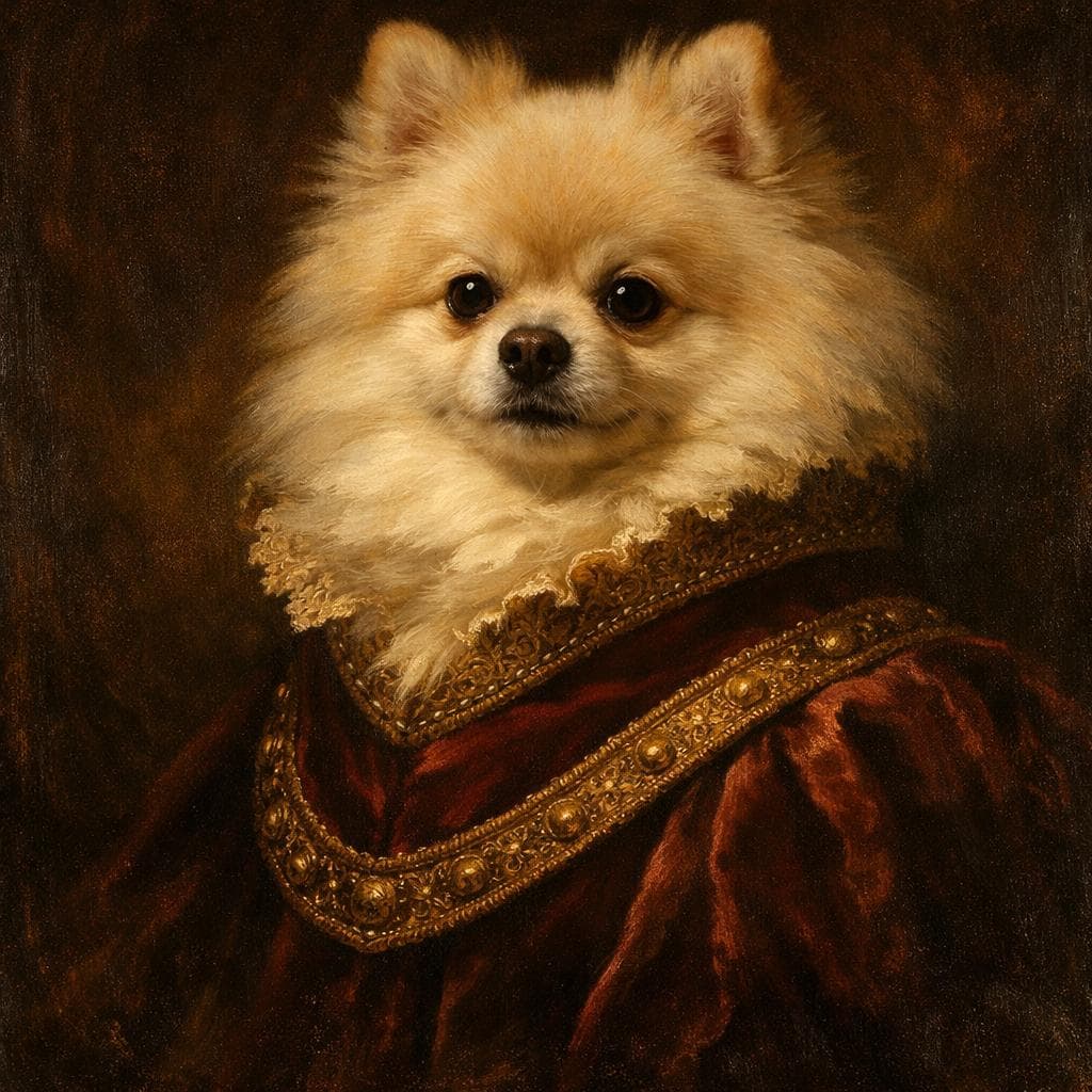 Royal Portrait pet portrait style